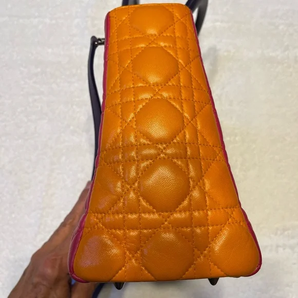 Dior Tri color Cannage Crossbody Satchel - Picture 3 of 13